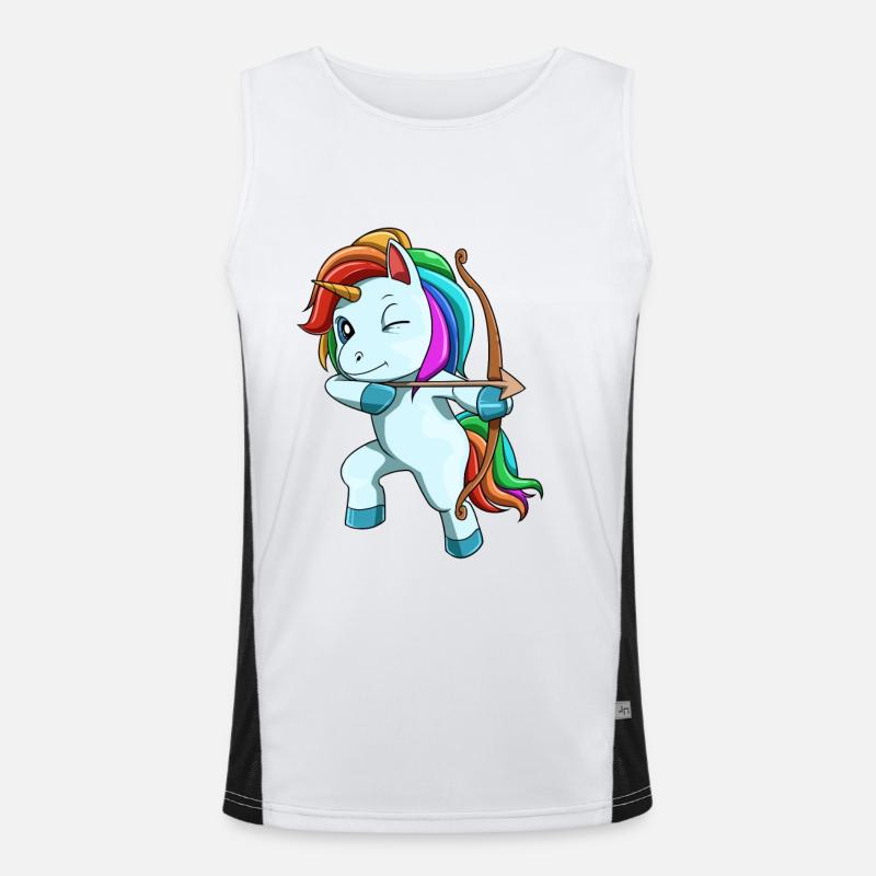 Mignon licorne arc arc Débardeur respirant contrasté Homme 