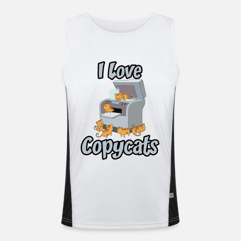 Copy Cats Copy Copier Cat Copycats Men's Functional Contrast Tank Top 