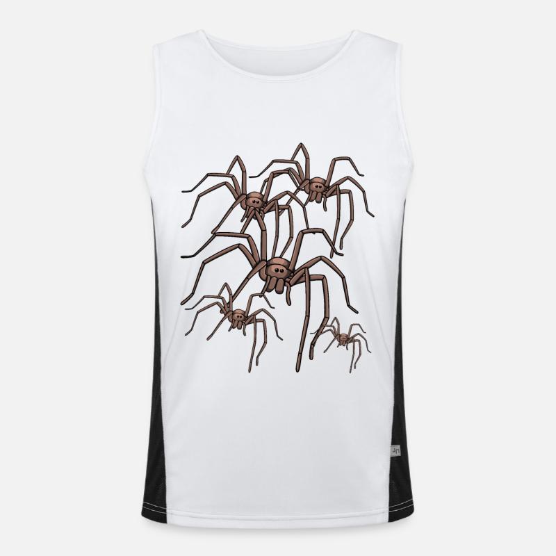 araignée araignée araignée phobie panique phobie Débardeur respirant contrasté Homme 