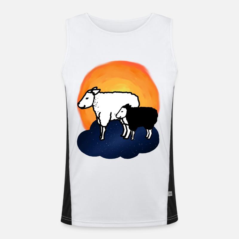 Ciel étoilé Mouton Mouton Agneau Céleste Débardeur respirant contrasté Homme 