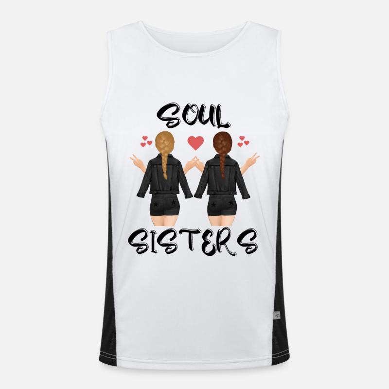 Sœurs de l’âme Débardeur respirant contrasté Homme 