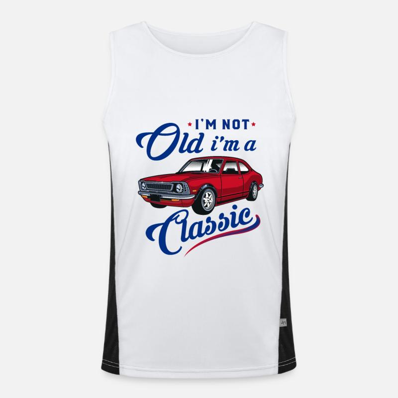 Dans Pas Vieux Dans Un Classique Débardeur respirant contrasté Homme 