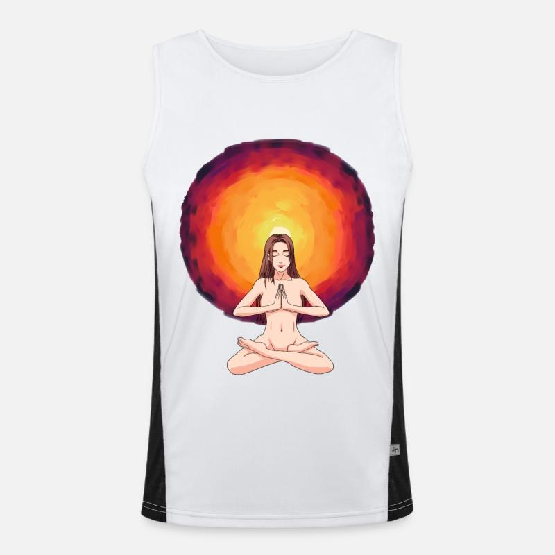 Shaman Hypnosis Vision Hallucination Enlightenment Men's Functional Contrast Tank Top 
