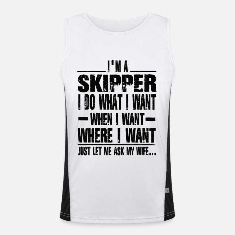 Skipper Débardeur respirant contrasté Homme 