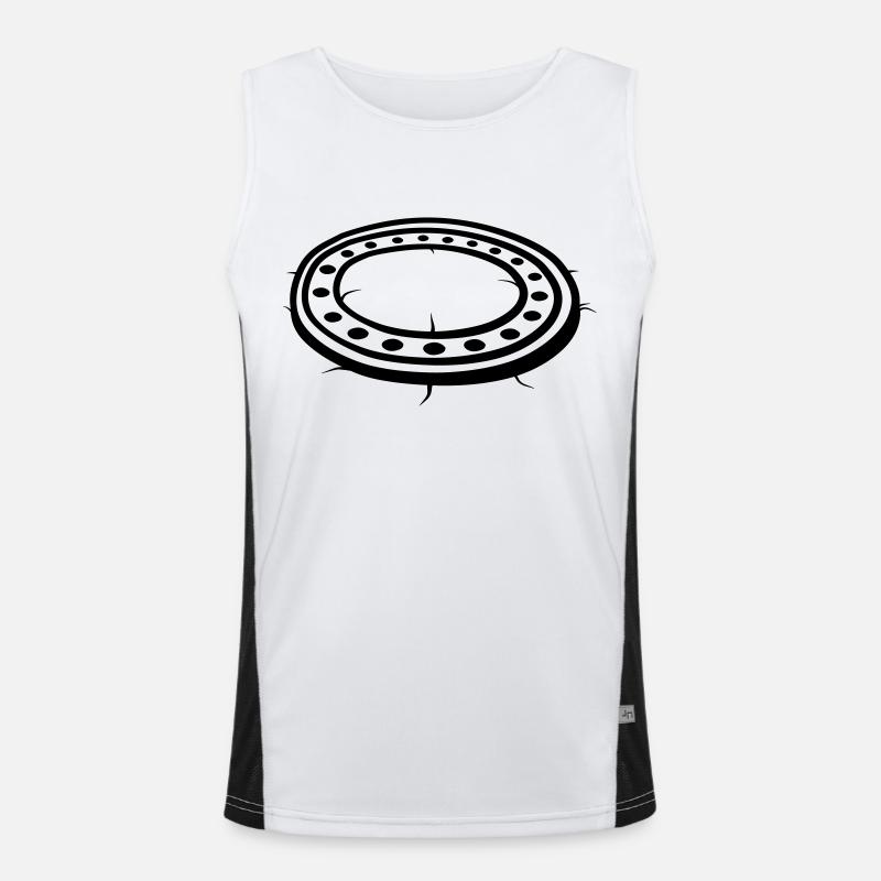 Gulli lid sewerage manhole Men's Functional Contrast Tank Top 