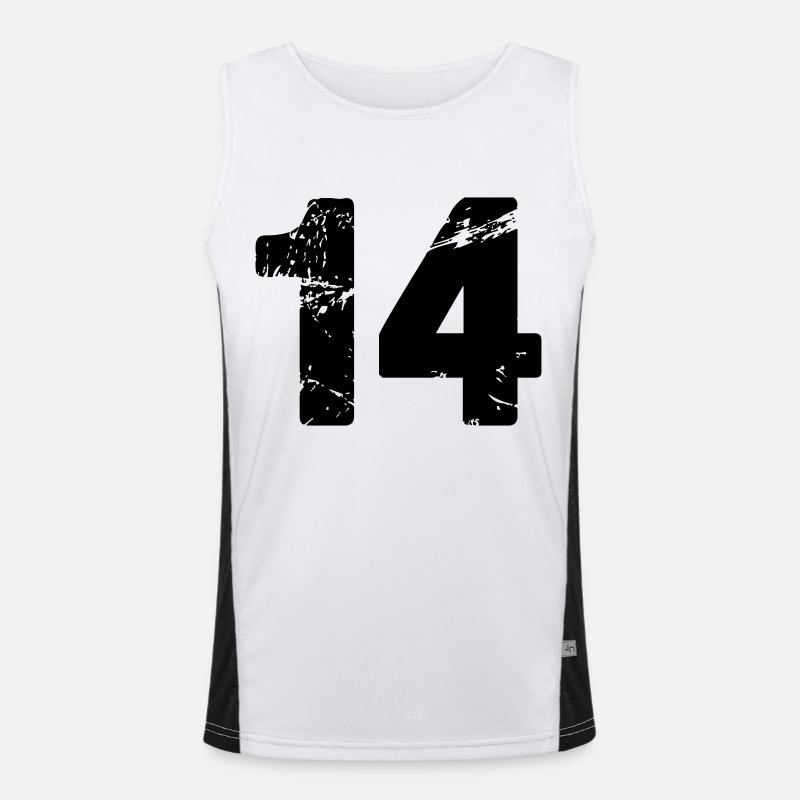 14 Funktionelles Kontrast-Tank Top für Männer 