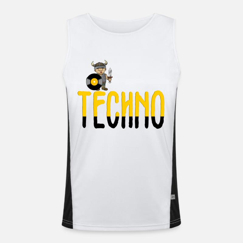 Techno-Wikinger Funktionelles Kontrast-Tank Top für Männer 