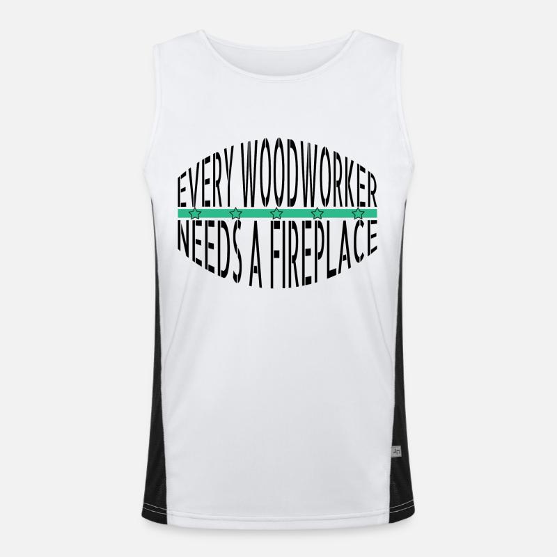 lumber job chainsaw carpenter Funktionelles Kontrast-Tank Top für Männer 