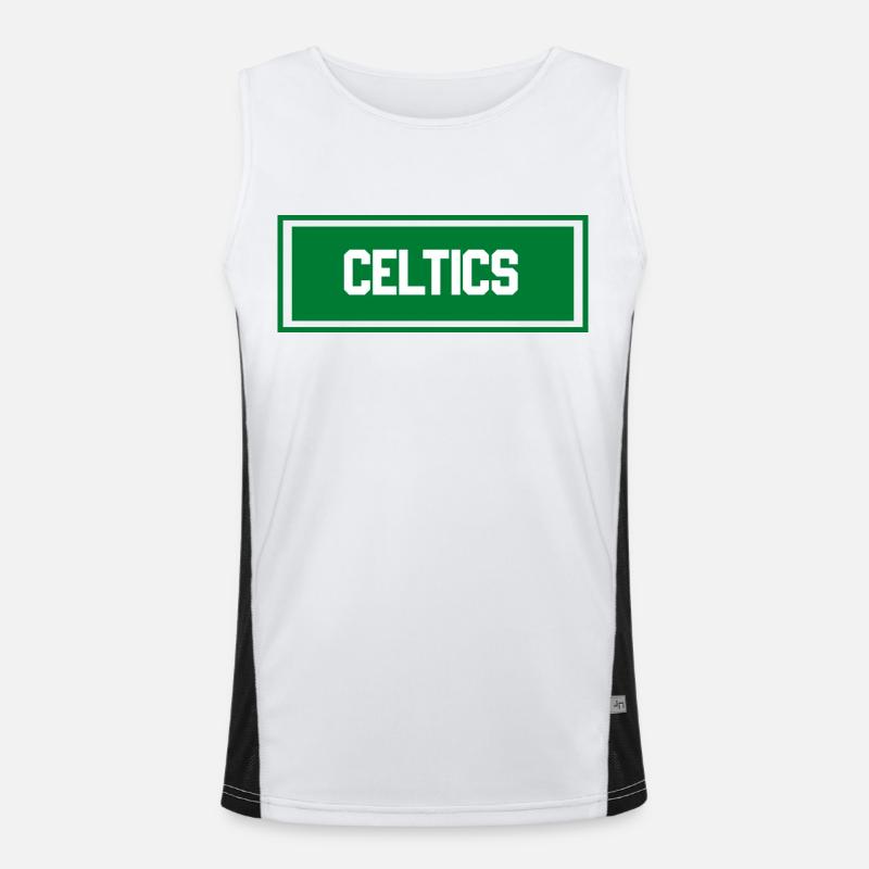 Les Celtics Débardeur respirant contrasté Homme 