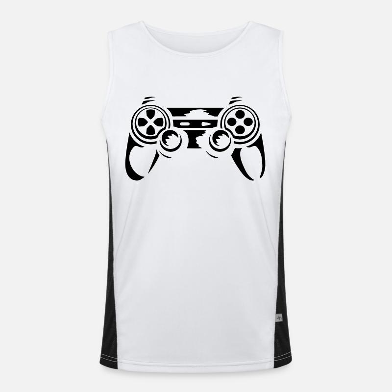Controller Retro Konsole Gamer Funktionelles Kontrast-Tank Top für Männer 