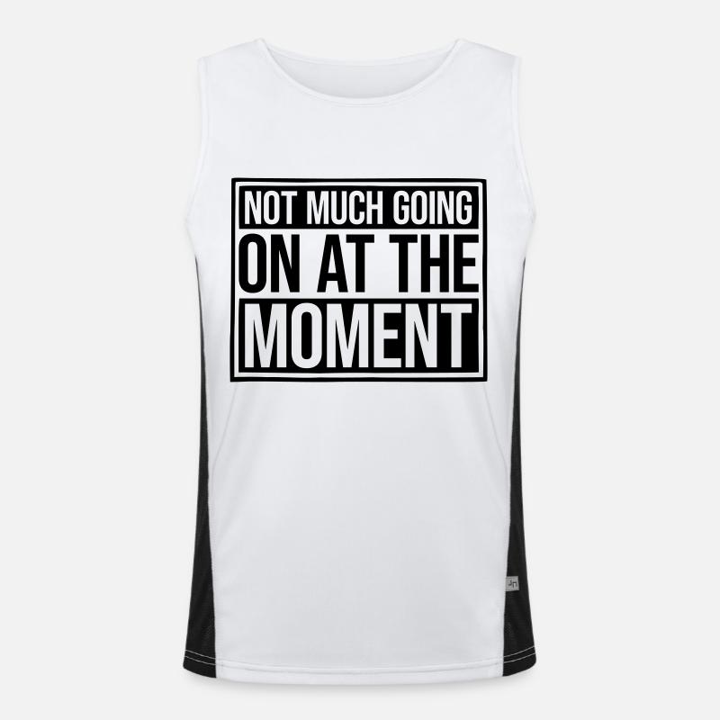 Not much going on Funktionelles Kontrast-Tank Top für Männer 