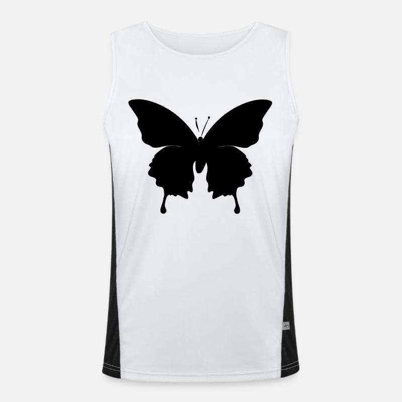 silhouette de papillon Débardeur respirant contrasté Homme 
