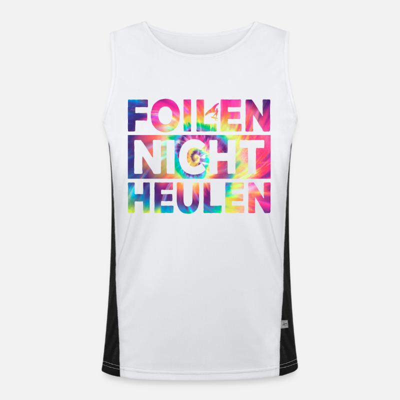 Wing Foiling Surf Surfing Surfer Funktionelles Kontrast-Tank Top für Männer 