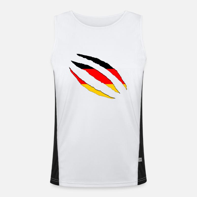 Deutschland Funktionelles Kontrast-Tank Top für Männer 