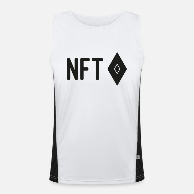 NFT Ethereum Funktionelles Kontrast-Tank Top für Männer 