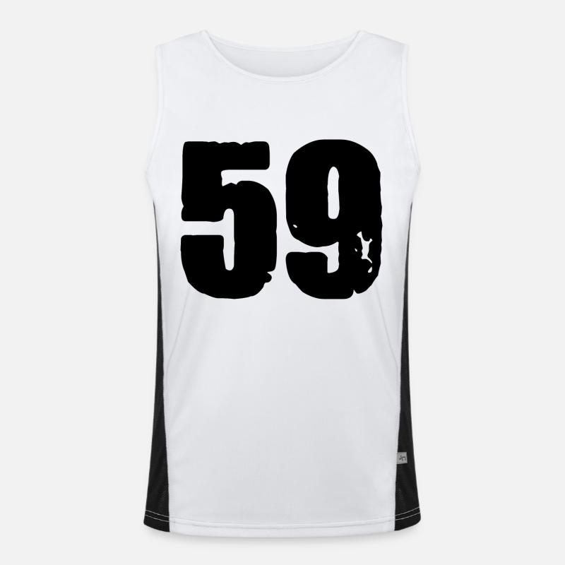 59 Number jersey Men's Functional Contrast Tank Top 