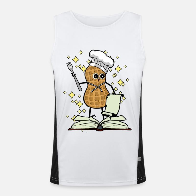 Fantasy Erdnuss Koch Kinder Geburtstagsgeschenk Funktionelles Kontrast-Tank Top für Männer 