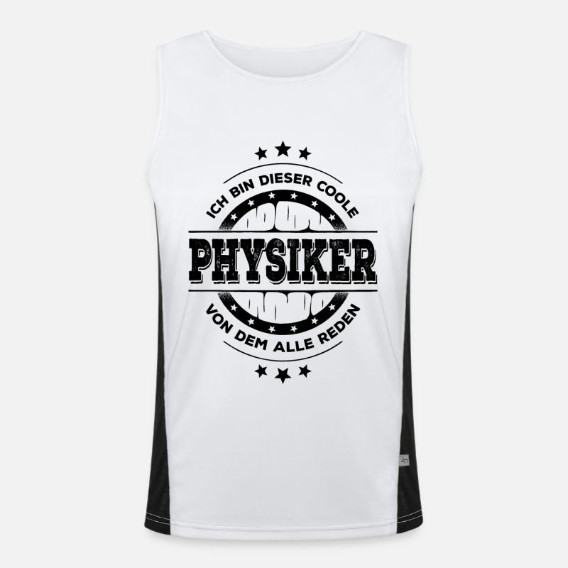 Physiker Geburtstag Physikstudium Geschenk Funktionelles Kontrast-Tank Top für Männer 