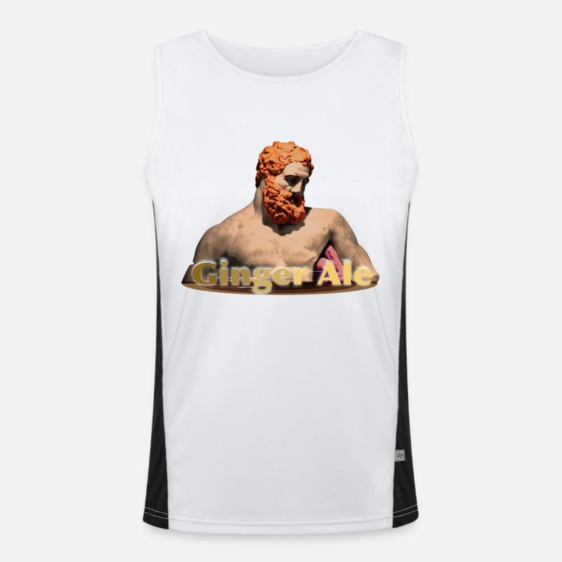 GingerAle Funktionelles Kontrast-Tank Top für Männer 