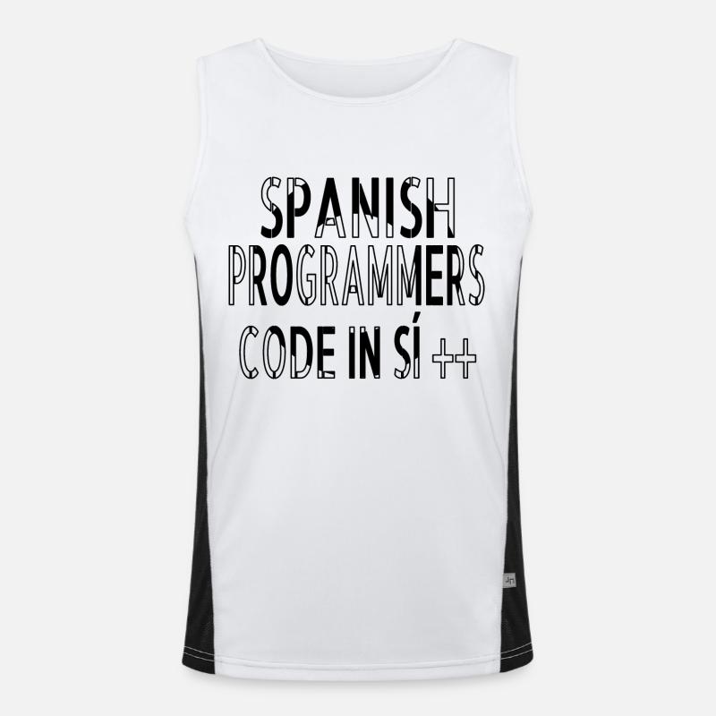 PC C Plus Plus Computer Admin Cool Men's Functional Contrast Tank Top 