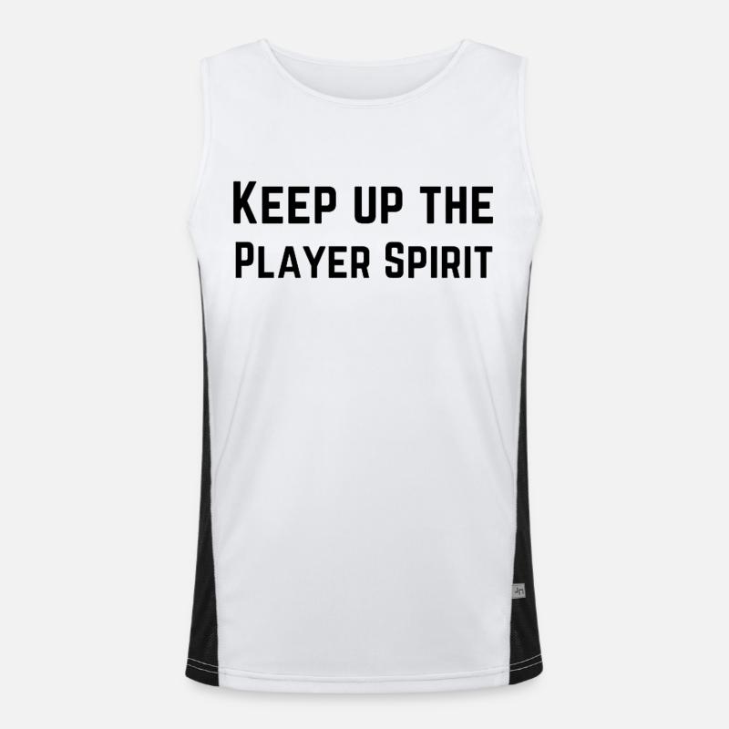 Keep up the player spirit Débardeur respirant contrasté Homme 