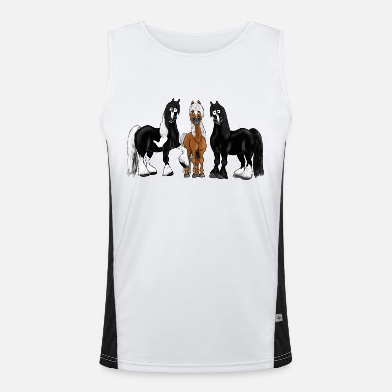 Beste Friends Funktionelles Kontrast-Tank Top für Männer 