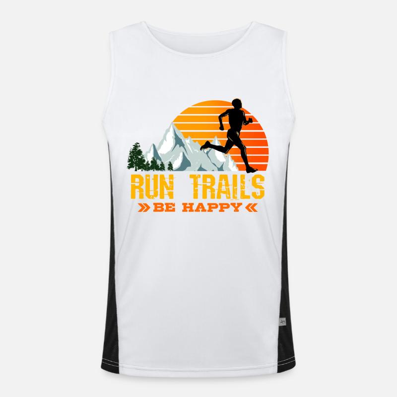 Trail Runner Running Joggen Jogger I Geschenk Funktionelles Kontrast-Tank Top für Männer 