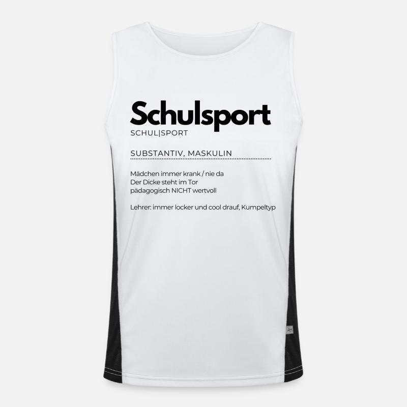 Definition Schulsport Funktionelles Kontrast-Tank Top für Männer 