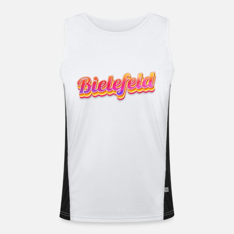 Bielefelderin Bielefelder Bielefeld Men's Functional Contrast Tank Top 