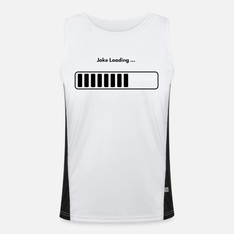 "Joke Loading" Loading Bar Men's Functional Contrast Tank Top 