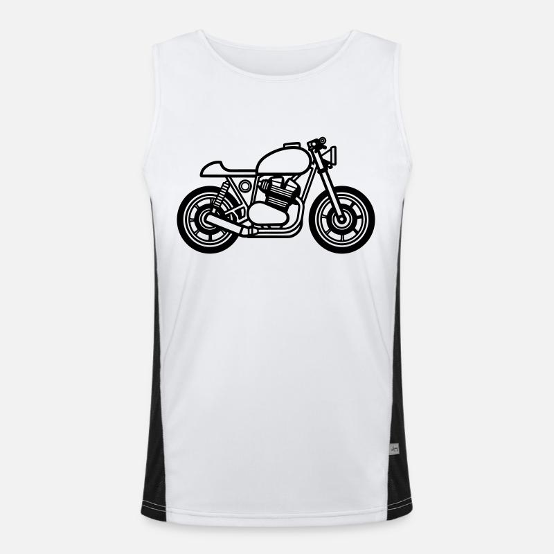 Motorrad Funktionelles Kontrast-Tank Top für Männer 
