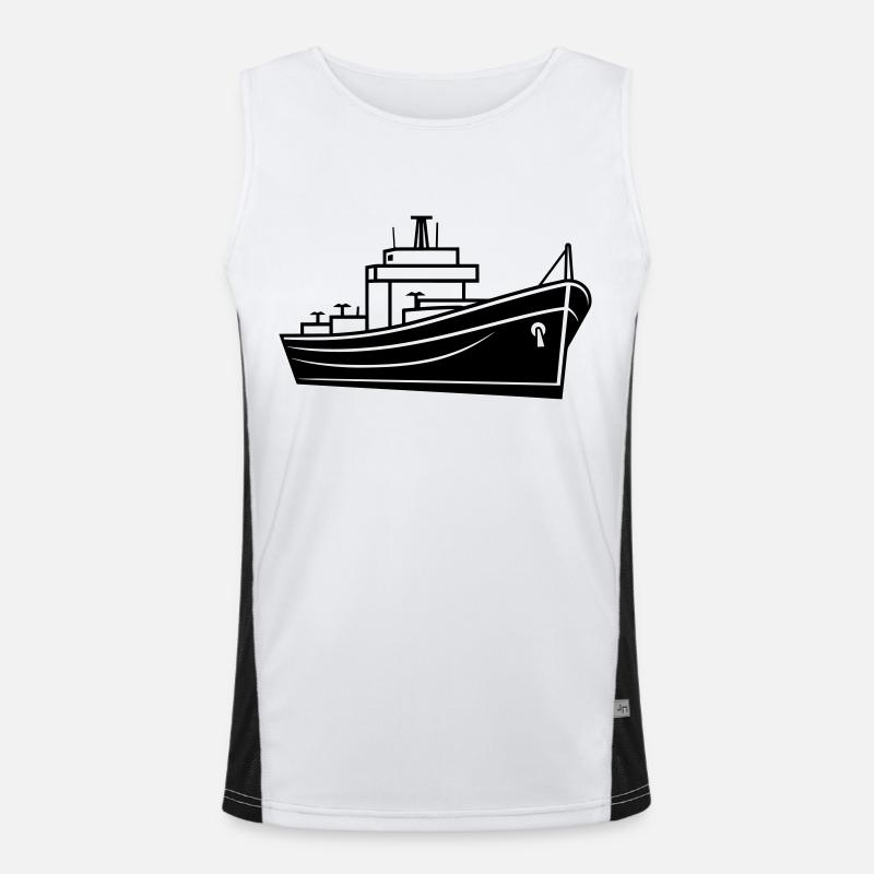 Boot Funktionelles Kontrast-Tank Top für Männer 