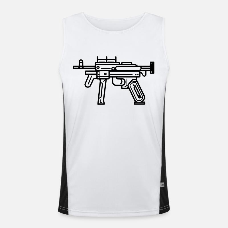 Mitraillette Débardeur respirant contrasté Homme 