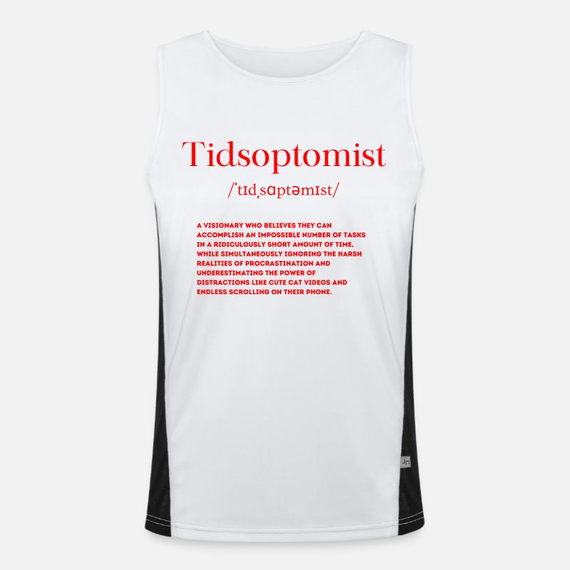 Définition de Tidsoptomist Débardeur respirant contrasté Homme 