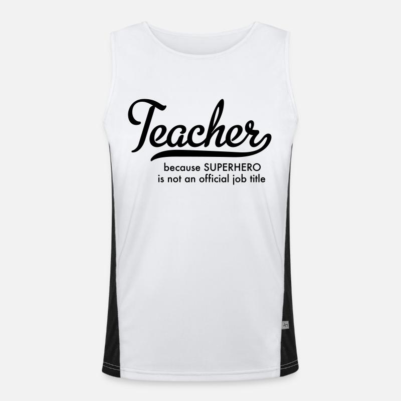 Teacher Men's Functional Contrast Tank Top 