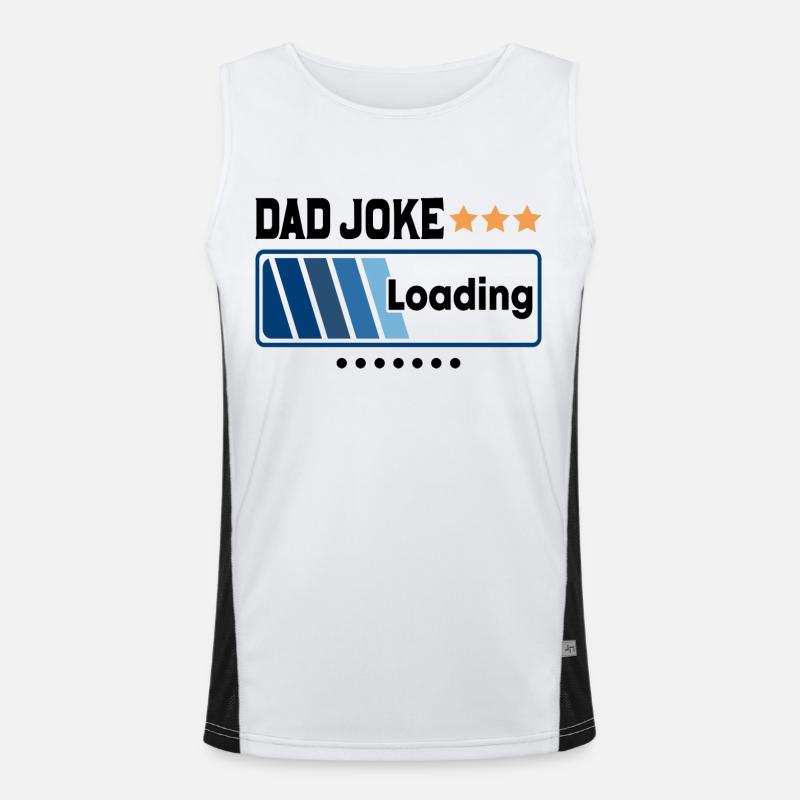 Dad Joke Loading... Funktionelles Kontrast-Tank Top für Männer 