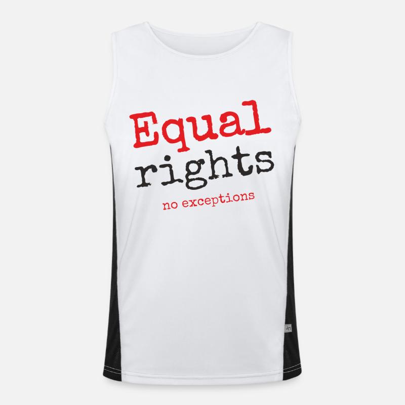 Equal rights, no exceptions Men's Functional Contrast Tank Top 