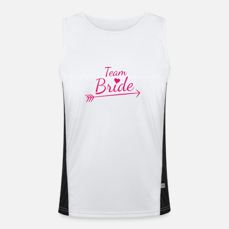 Équipe Bride Pink Heart Débardeur respirant contrasté Homme 
