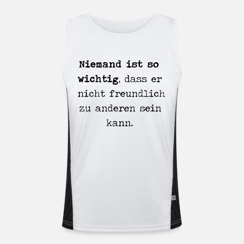 freundlich Funktionelles Kontrast-Tank Top für Männer 
