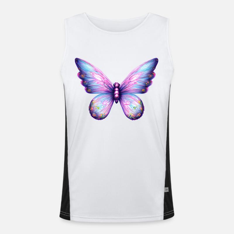 Papillon Papillon Insecte Animal Débardeur respirant contrasté Homme 