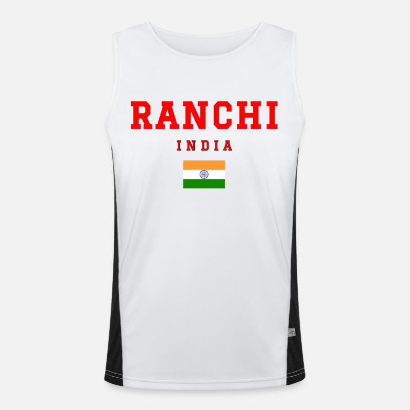 Ranchi, Inde Débardeur respirant contrasté Homme 