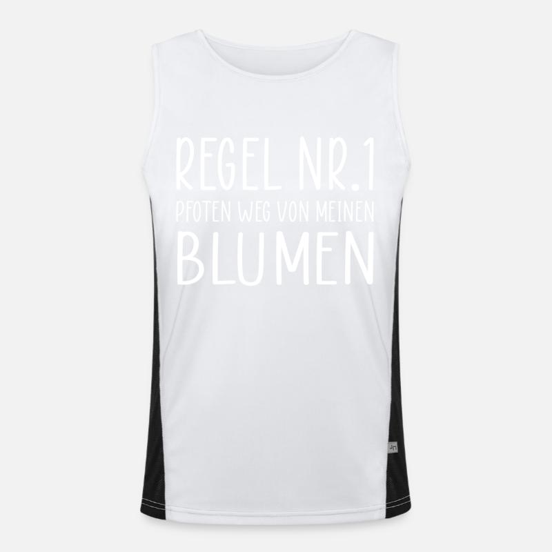 Gärtner Gartenlandschaftsbau Spruch Geschenk Funktionelles Kontrast-Tank Top für Männer 