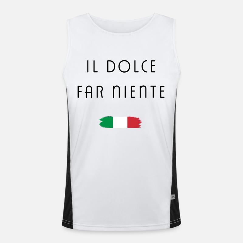 il dolce far niente Italy Men's Functional Contrast Tank Top 