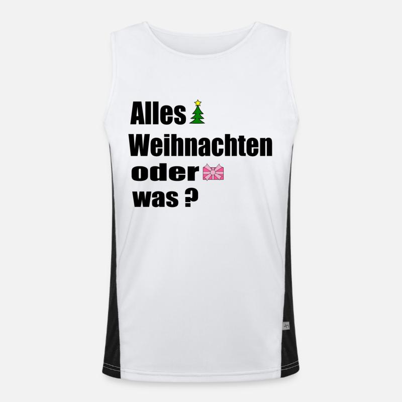 Alles Weihnachten oder was Funktionelles Kontrast-Tank Top für Männer 