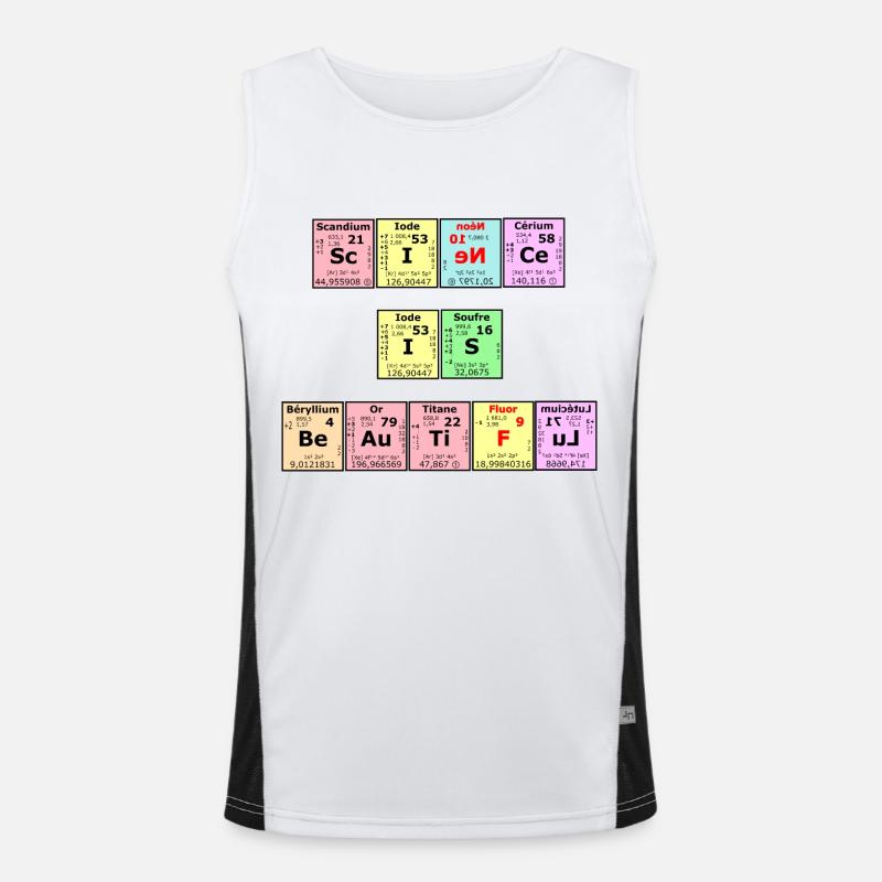 Science Is Beautiful Men's Functional Contrast Tank Top 