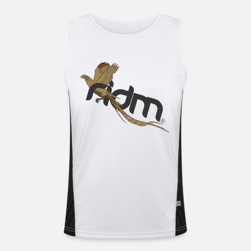 RIDM Rasta Pheasant Men's Functional Contrast Tank Top 