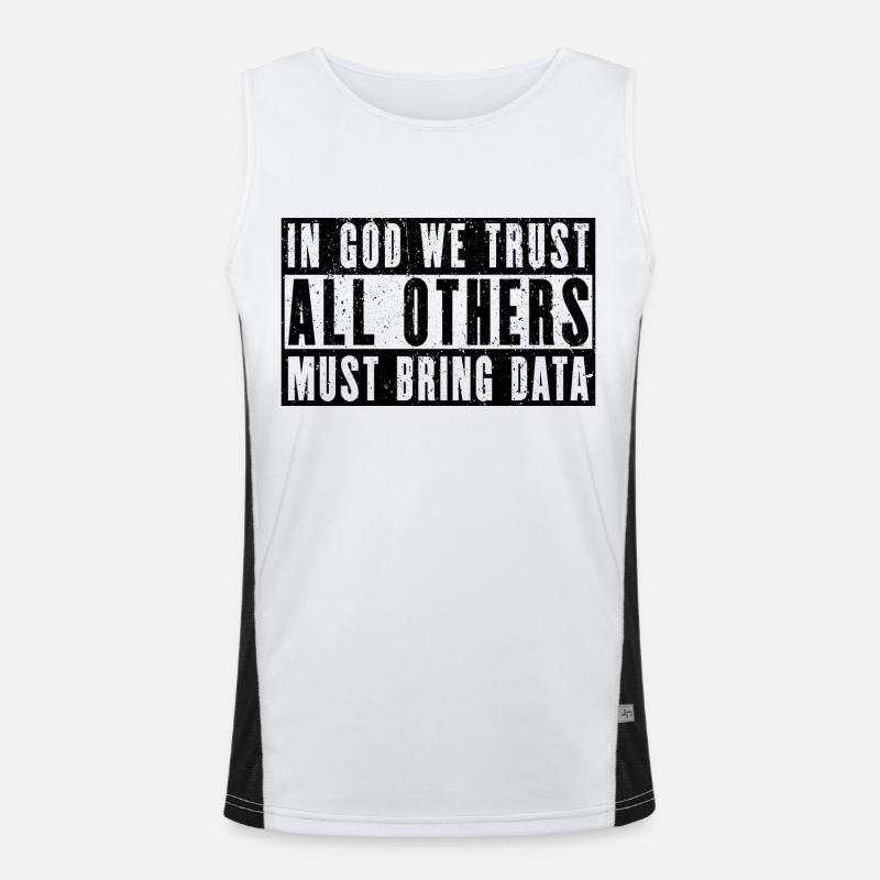 Data Analyst - Funny Gift for Analysts Men's Functional Contrast Tank Top 