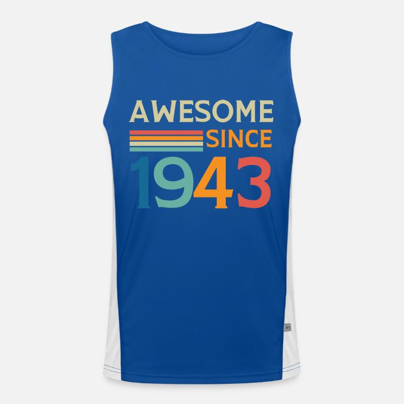 Großartig seit 1943 Funktionelles Kontrast-Tank Top für Männer 