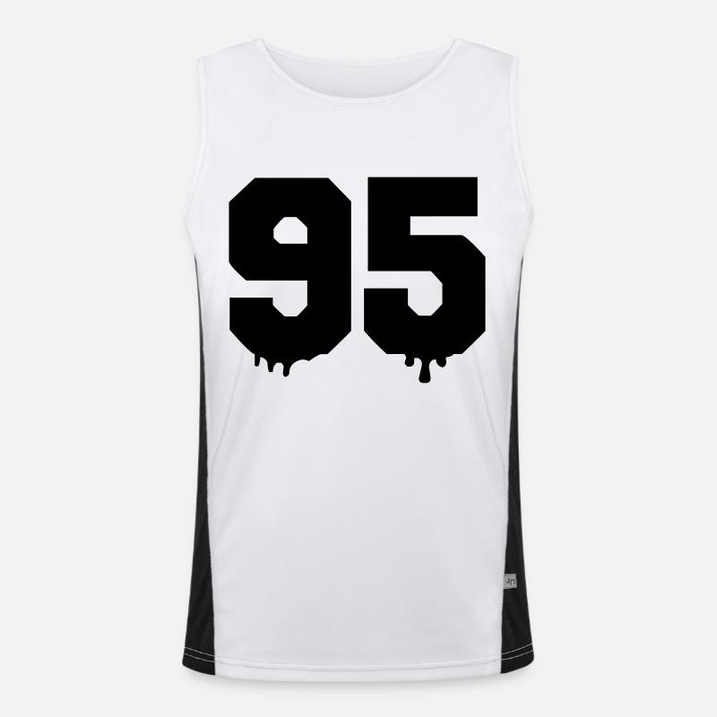 95 Funktionelles Kontrast-Tank Top für Männer 