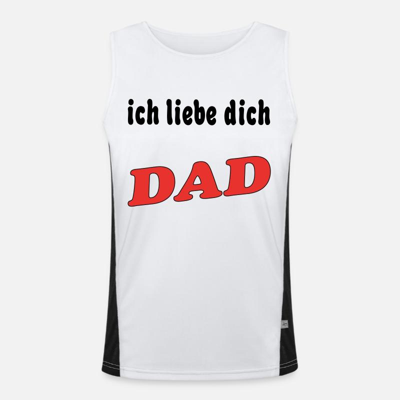 Ich liebe dich DAD Débardeur respirant contrasté Homme 